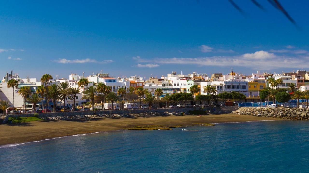 Arguineguin Beach Lux Solarium Street Bagian luar foto